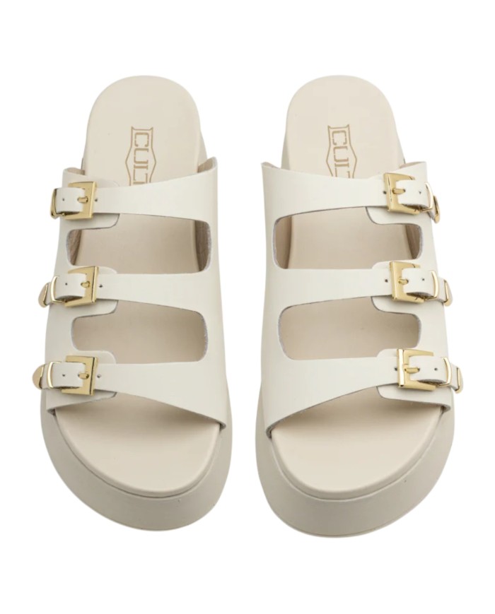 Sandalo Donna Cult Janis Sandal Leather Off White
