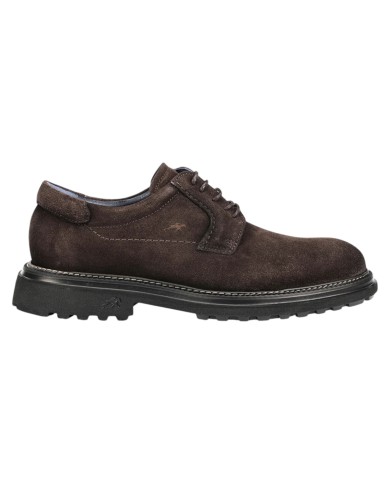 Stringata Uomo Fluchos LINCON F2054 Leather Camoscio Afelpado Cafè + Com 2