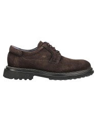 Stringata Uomo Fluchos LINCON F2054 Leather Camoscio Afelpado Cafè + Com 2