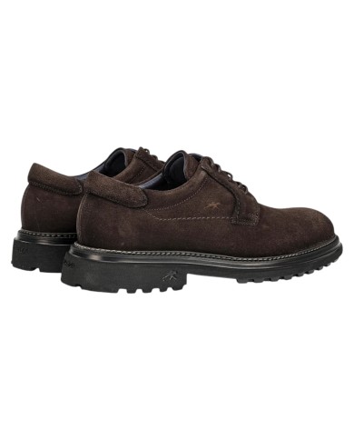 Stringata Uomo Fluchos LINCON F2054 Leather Camoscio Afelpado Cafè + Com 2