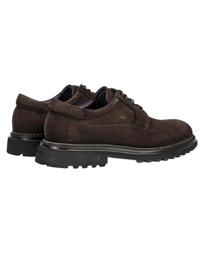 Stringata Uomo Fluchos LINCON F2054 Leather Camoscio Afelpado Cafè + Com 2