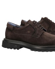 Stringata Uomo Fluchos LINCON F2054 Leather Camoscio Afelpado Cafè + Com 2