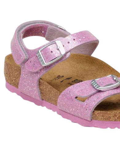 Sandalo Bambina Birkenstock Rio As Kids Cosmic Sparkle Lavander