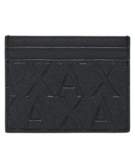 Portacarte Armani Exchange Uomo A X Embossed Logo Leather Black