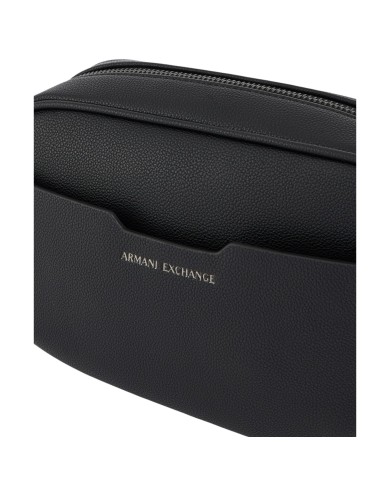 Pochette Uomo Armani Exchange Line Logo Leather Black