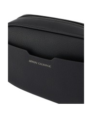 Pochette Uomo Armani Exchange Line Logo Leather Black