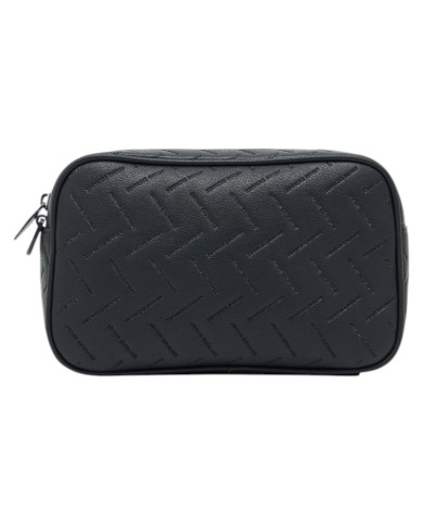 Pochette Uomo Armani Exchange Embossed Logo Leather Black