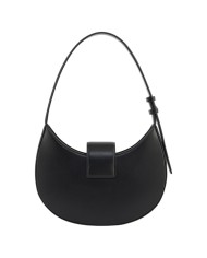 Borsa Donna Armani Exchange Hobo A X Metal Logo Leather Black