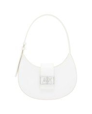 Borsa Donna Armani Exchange Hobo A X Metal Logo Leather White