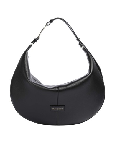 Shopper Donna Armani Exchange Spallina Regolabile Fibbia A X Logo Leather Black