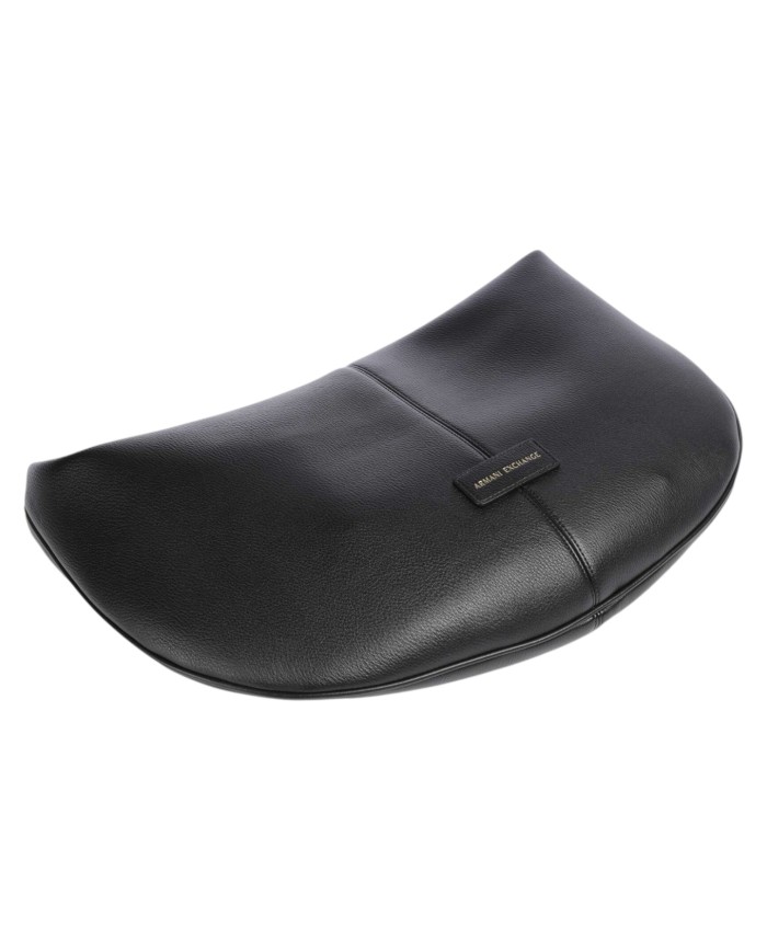 Shopper Donna Armani Exchange Spallina Regolabile Fibbia A X Logo Leather Black