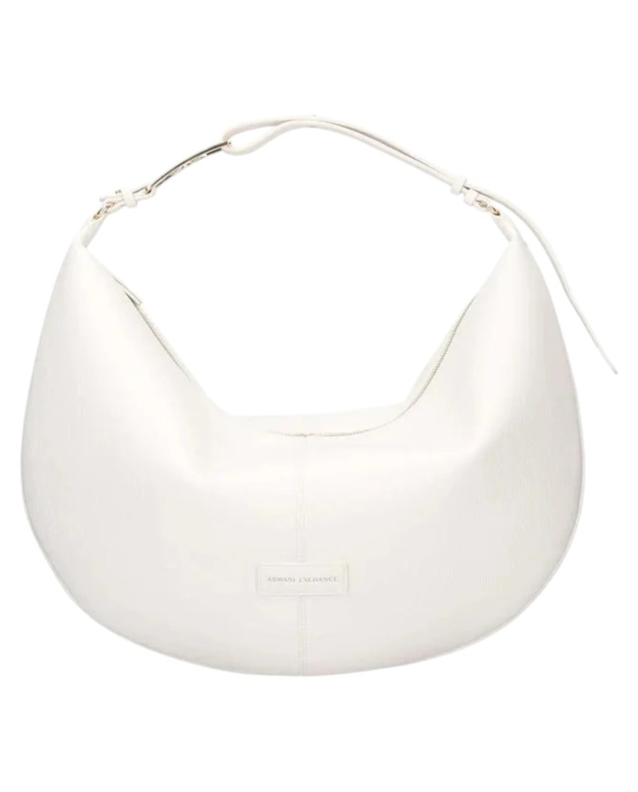 Shopper Donna Armani Exchange Spallina Regolabile Fibbia A X Logo Leather White