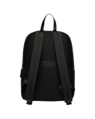 Zaino Uomo Armani Exchange Line Logo Leather Black