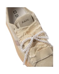 Sneakers D.a.t.e. Donna Tender Bow Suede Beige