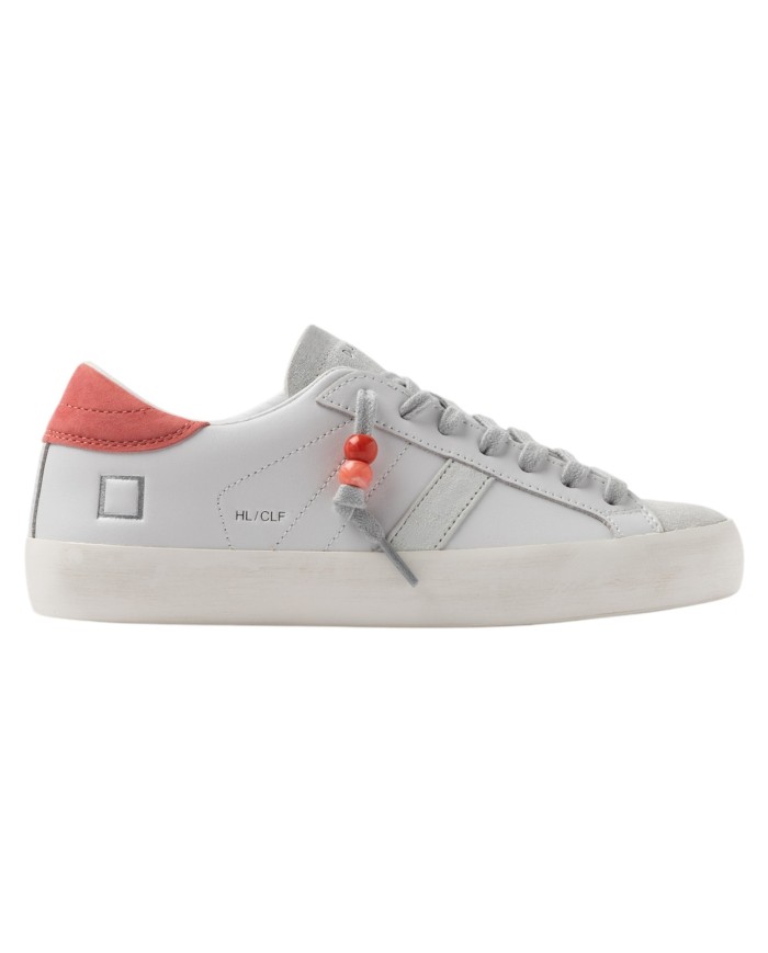 Sneakers D.a.t.e. Donna Hill Low Calf White Coral