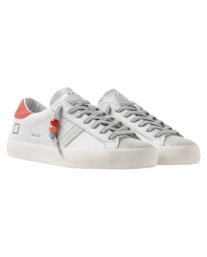 Sneakers D.a.t.e. Donna Hill Low Calf White Coral