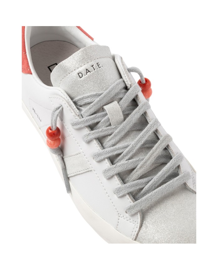 Sneakers D.a.t.e. Donna Hill Low Calf White Coral