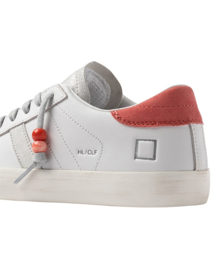 Sneakers D.a.t.e. Donna Hill Low Calf White Coral