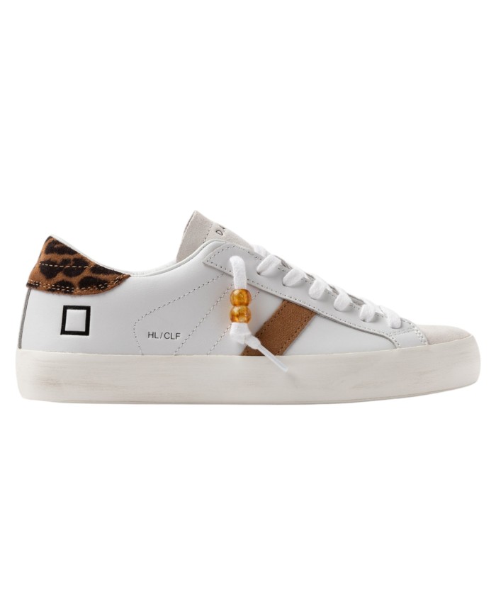Sneakers D.a.t.e. Donna Hill Low Calf White Leopard