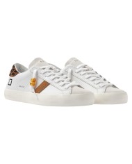 Sneakers D.a.t.e. Donna Hill Low Calf White Leopard