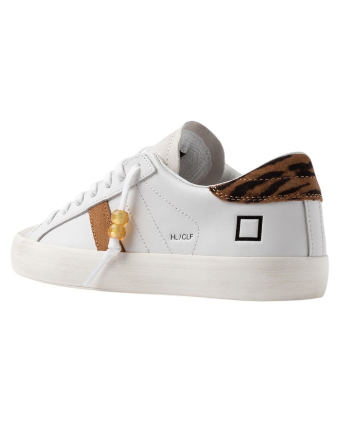 Sneakers D.a.t.e. Donna Hill Low Calf White Leopard