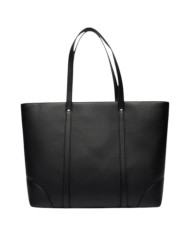 Shopper Donna Armani Exchange Fibbia Logo Leather Black