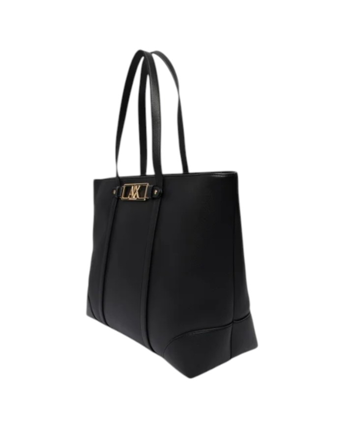 Shopper Donna Armani Exchange Fibbia Logo Leather Black