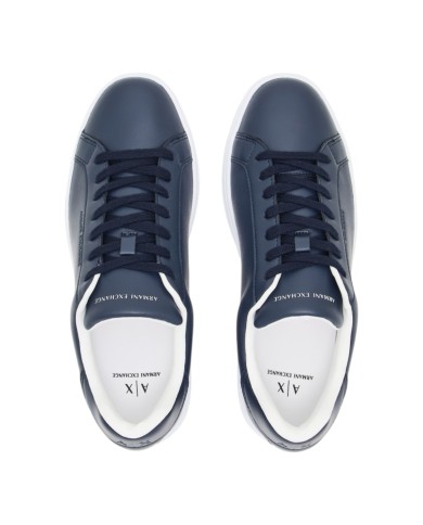 Sneaker Uomo Armani Exchange Basic Leather Navy Blue