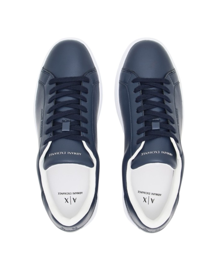 Sneaker Uomo Armani Exchange Basic Leather Navy Blue