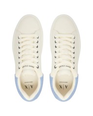 Sneakers Armani Exchange Donna Chunky Leather Off White Sky Blue