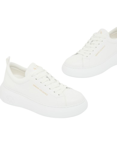 Sneakers Armani Exchange Donna Chunky Leather Optical White