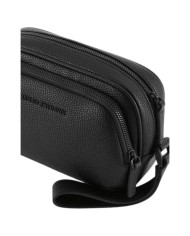 Pochette Uomo Armani Exchange Line Logo Leather Black