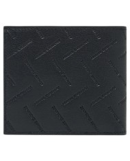 Portafoglio Armani Exchange Uomo Logo Impresso Portamonete Leather Black