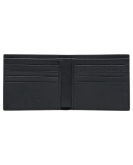 Portafoglio Armani Exchange Uomo Embossed Logo Portacarte Leather Black
