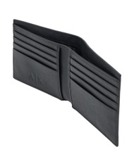 Portafoglio Armani Exchange Uomo Embossed Logo Portacarte Leather Black