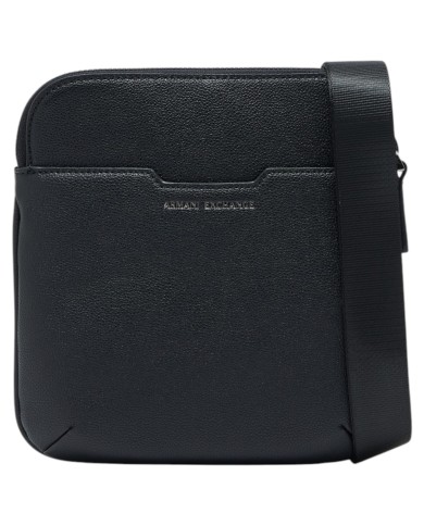 Borsello Armani Exchange Uomo Line Logo Leather Black