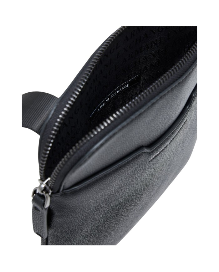 Borsello Armani Exchange Uomo Line Logo Leather Black