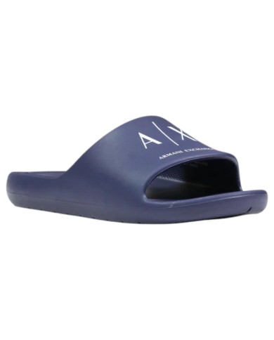 Ciabatte Armani Exchange Uomo A X Logo Slides Deep Navy