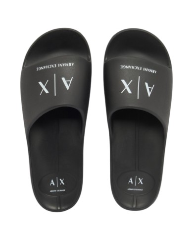 Ciabatte Armani Exchange Uomo A X Logo Slides Black