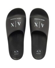 Ciabatte Armani Exchange Uomo A X Logo Slides Black