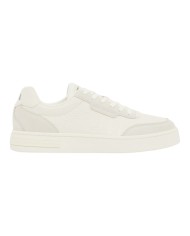 Sneakers Uomo Armani Exchange Line Logo Impressed Suede Leather White