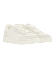 Sneakers Uomo Armani Exchange Line Logo Impressed Suede Leather White