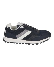 Sneakers Uomo Armani Exchange Stripes Logo Suede Leather Deep Navy