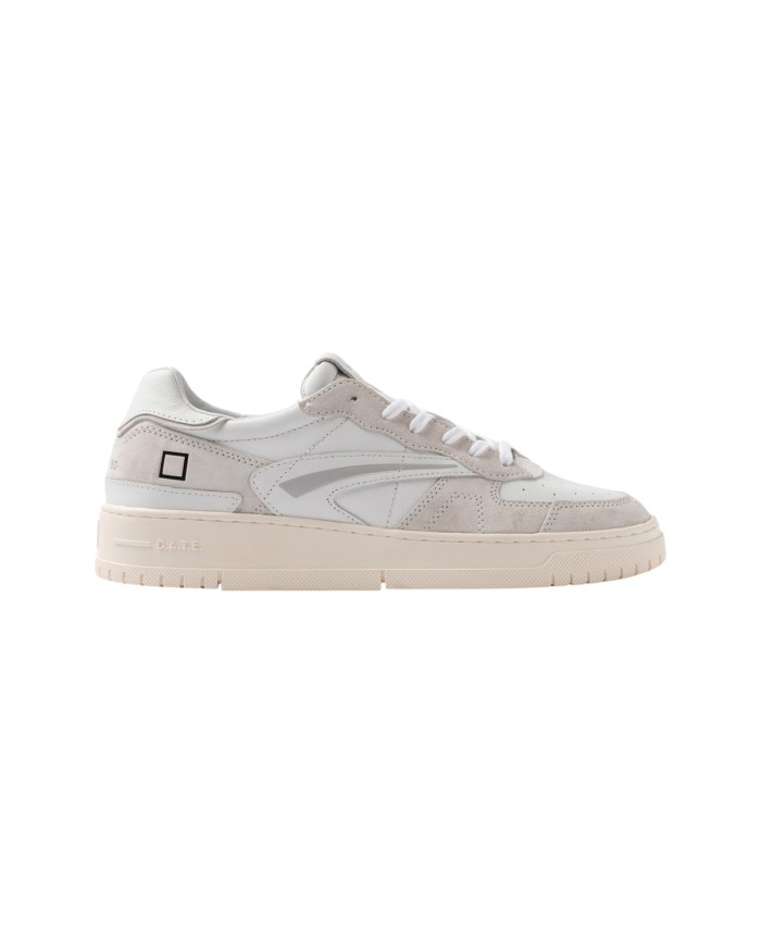 Sneakers Date Uomo Torneo Pure Basic Leather Suede White