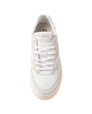 Sneakers Date Uomo Torneo Pure Basic Leather Suede White