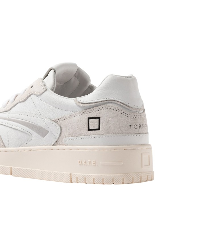 Sneakers Date Uomo Torneo Pure Basic Leather Suede White