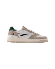 Sneakers Date Uomo Torneo Pure Calf Suede White Green