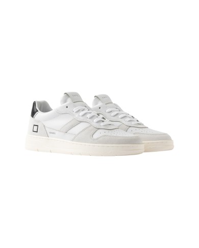 Sneakers Date Uomo Couìrt 2.0 Basic Leather Suede White Black