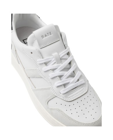 Sneakers Date Uomo Couìrt 2.0 Basic Leather Suede White Black
