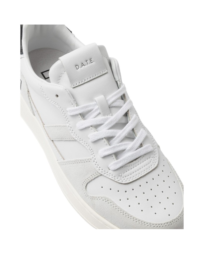 Sneakers Date Uomo Couìrt 2.0 Basic Leather Suede White Black